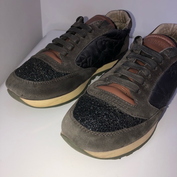 Brunello Cucinelli techno fabric suede sneakers - Picture 5 of 5